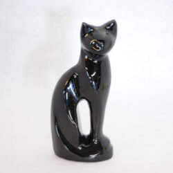 Aluminium Cat Urn - Black